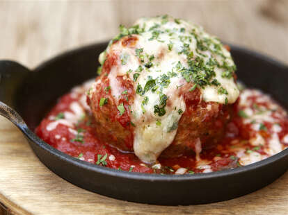 Giant Meatball from Cucina Enoteca