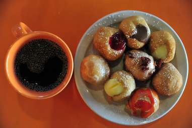 Jelly maple bacon glazed doughnut denver