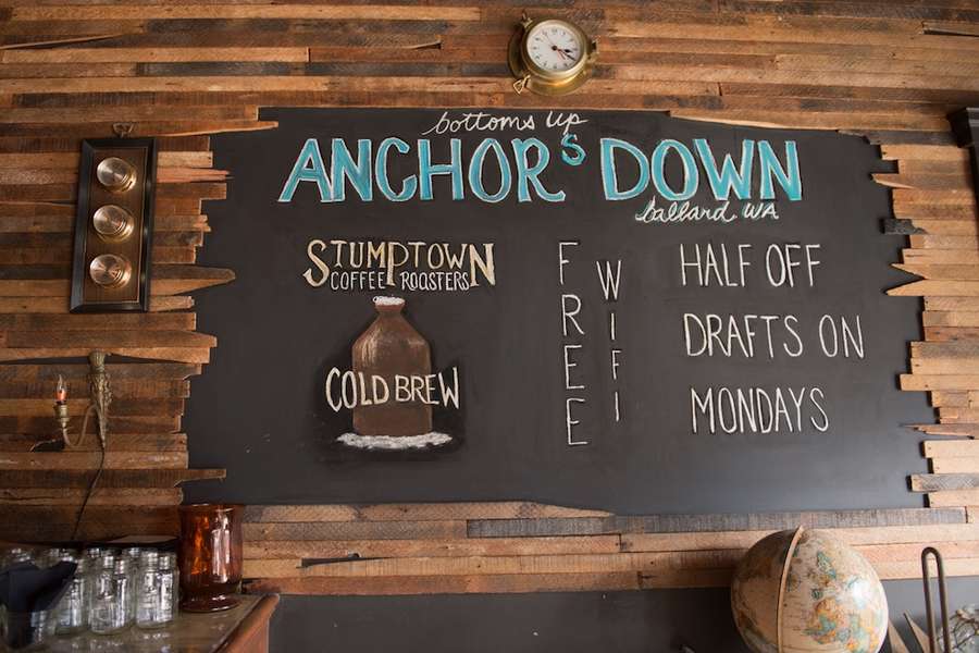 Anchors Down Seattle's first nitropoured, coldpressed coffee