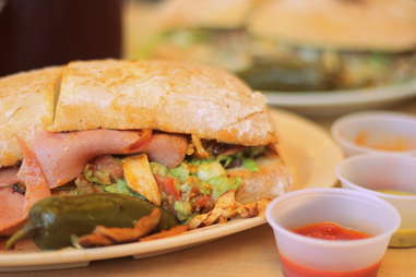 Cubana sandwich at El Rey Del Taco