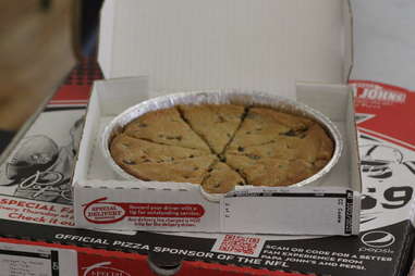 Papa John's mega chocolate chip cookie