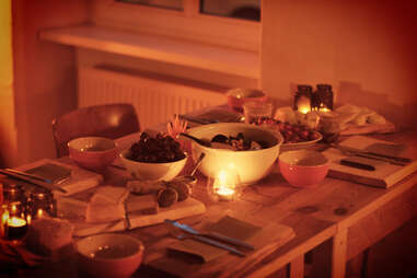 Table of food at List's Brotzeit Berlin