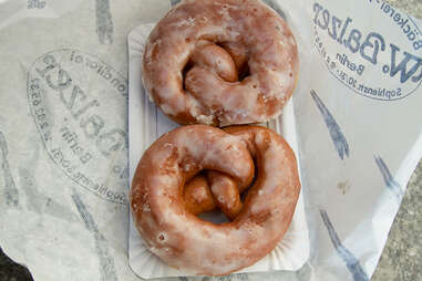 Pretzel donut at Bäckerei & Konditorei W. Balzer Berlin