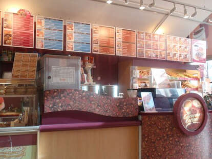 Inside Dunkin Donuts in Mitte Berlin