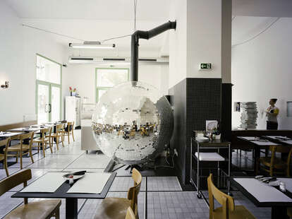 This Austrian pizzeria gets down, gets down with a disco ball 'za oven ...