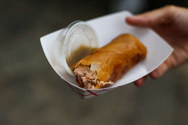 deep fried Cuban roll