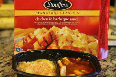 Stouffer's chicken in barbecue sauce