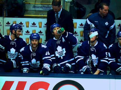 Maple Leafs players in Toronto