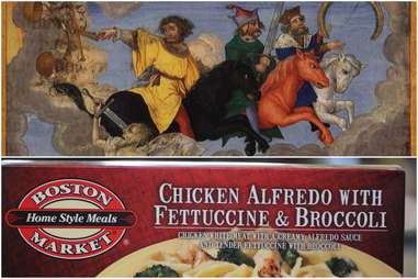 Boston Market's Chicken Alfredo with Fettucine and Broccoli