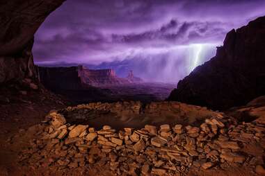 lighting in a cave