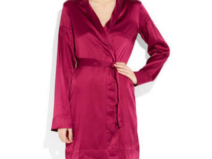 Burberry silk sale robe