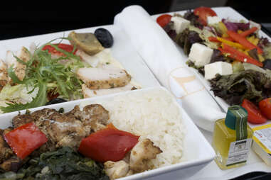 Turkish Airlines in-flight meal