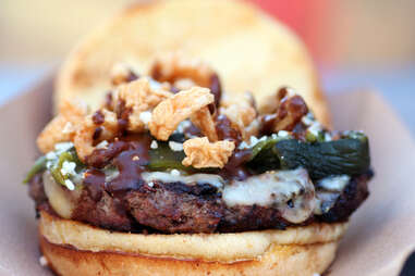 the unholy mole burger wagyu wagon chicago fischmans