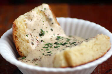 Biscuit and gravy at bang bang pie shop in logan square