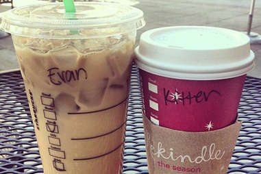 Your Name on your Starbucks Cup. 