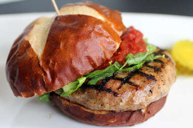 Veal/Chicken Burger At On The Bun in Lakeview