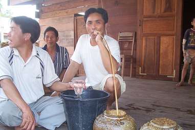 drinking lao lao