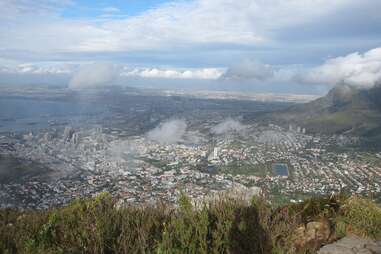 Cape Town viewed from on high