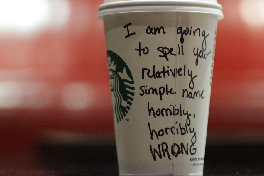 Misspelled Names on Starbucks Cups - Hilariously Misspelled Names from the  Inventors of the "Frappuccino" - Thrillist