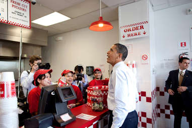 President Obama Five Guys