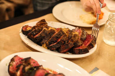 chile-rubbed steak