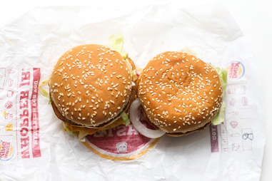 overhead burger shot