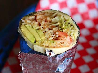 burrito in foil thrillist taqueria 