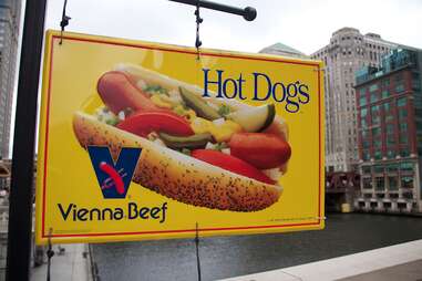 vienna beef hotdog sign