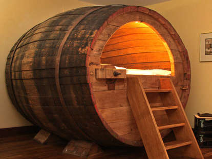 beer barrel bed