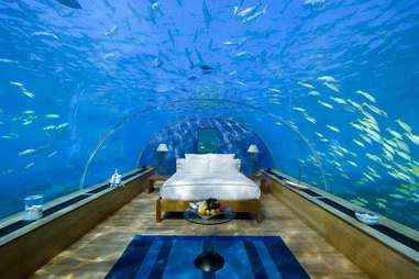 Ithaa Undersea restaurant transformed into bedroom