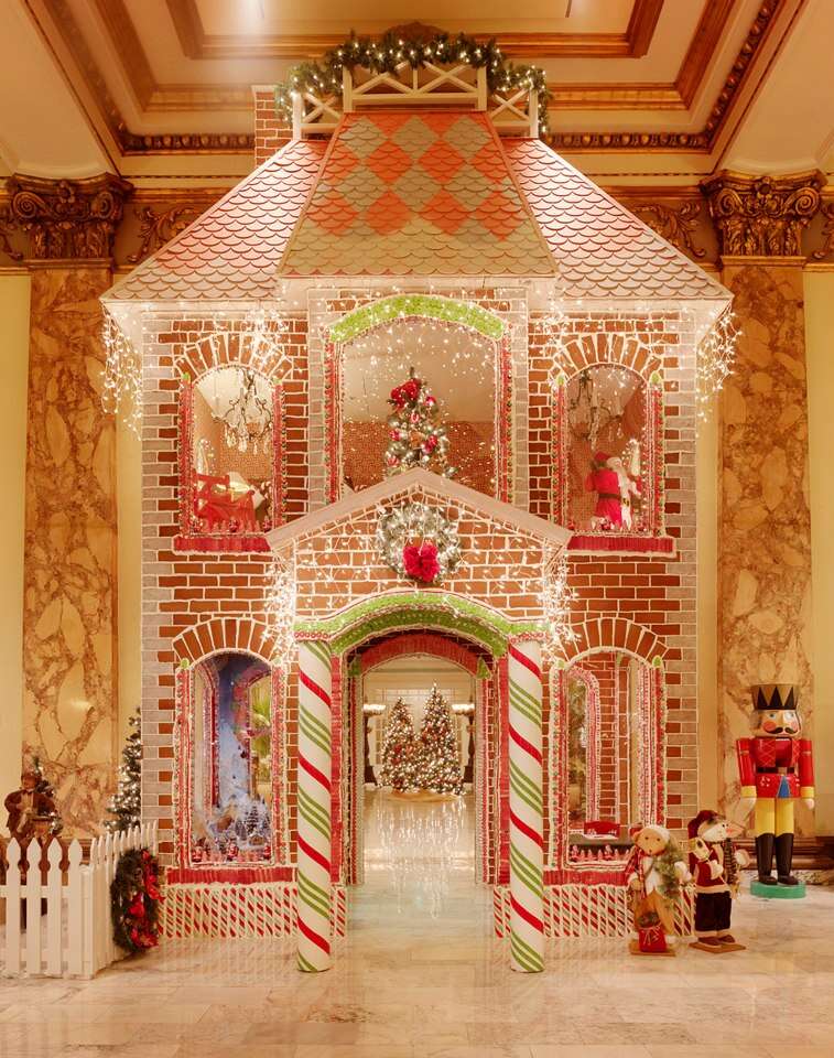 Fairmont Hotel & Resorts life-size gingerbread house