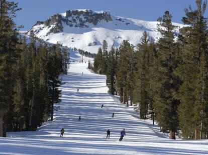 Beautiful day of powder at Mammoth