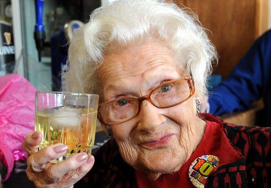 100 Year Old Dorothy Howe Says Whiskey And Cigarettes Responsible For Her Health Thrillist Nation
