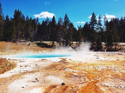 Yellowstone hot spring