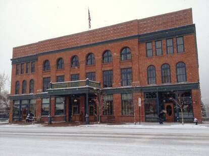 hotel jerome in the snow