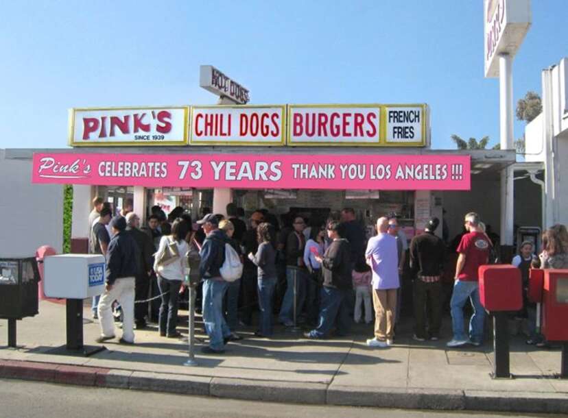 Pink's Hot Dogs on X: PINK'S GOES BLUE, DODGER BLUE. PINK'S HOT