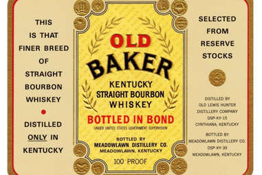 Bottled in Bond label