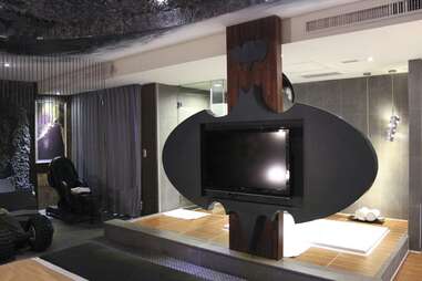 TV shaped like bat signal