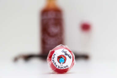 sriracha lollypop close-up