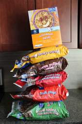 bags of generic cereal