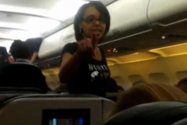 Woman arrested on plane