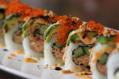 burnt caterpillar roll tag raw bar denver