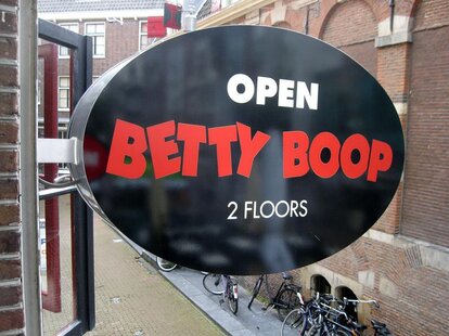 Store Betty Boop Vintage : Décoration Murale Pin-up - Occasion