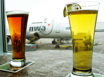 Two beers and an airplane