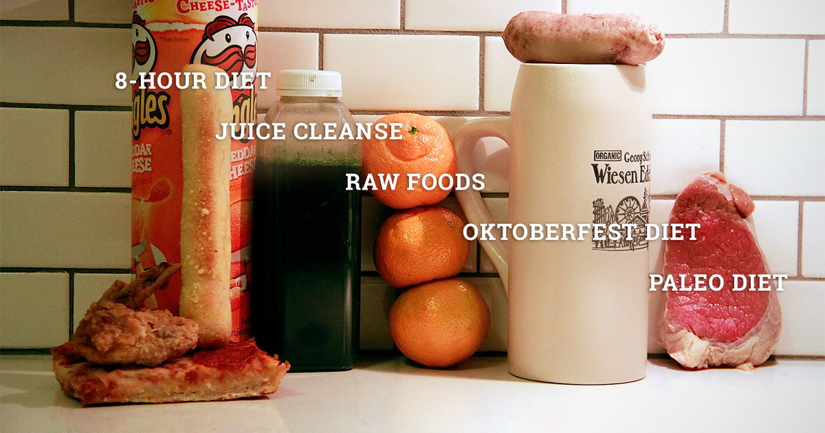 Fad Diets For Weight Loss We Endure Five Days of Fad Diets, Slowly Go