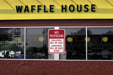 Waffle House no trespassing