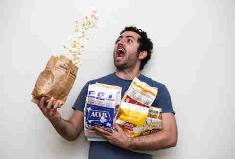 Image result for eating popcorn on plane