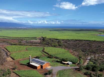 Ocean vodka distillery aerial