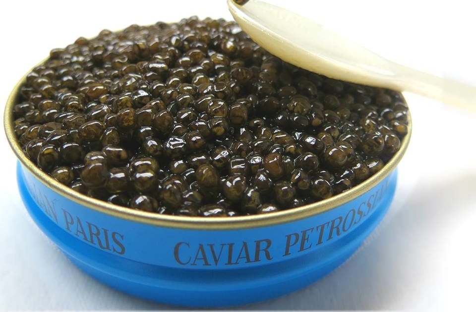 Petrossian's Champagne and Caviar Bar Caviar Martinis and Carryon