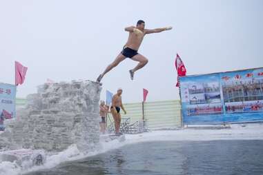 ice swimming